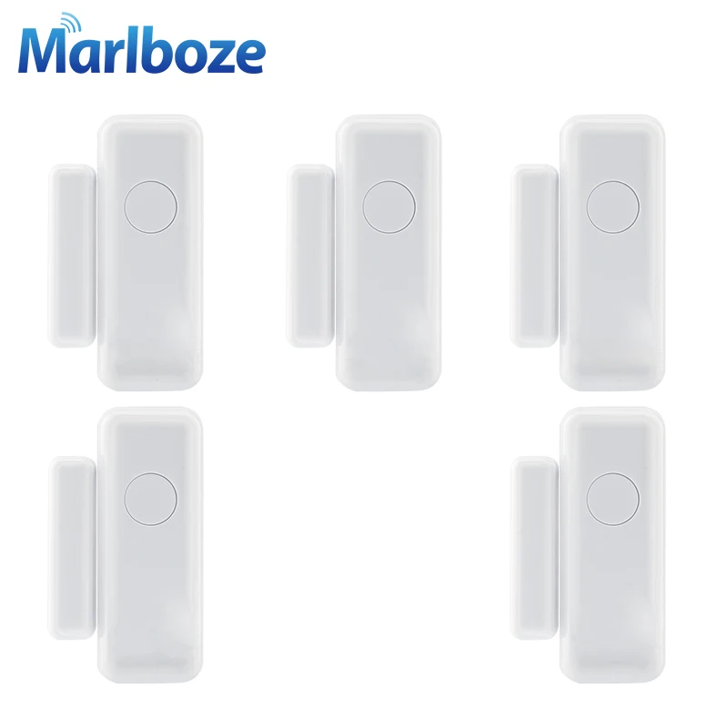 Marlboze-Sensor inteligente de seguridad para el hogar, sistema de alarma inalámbrico de ventana y puerta de 433MHZ, WIFI, GSM, 3G, GPRS, 5 uds.