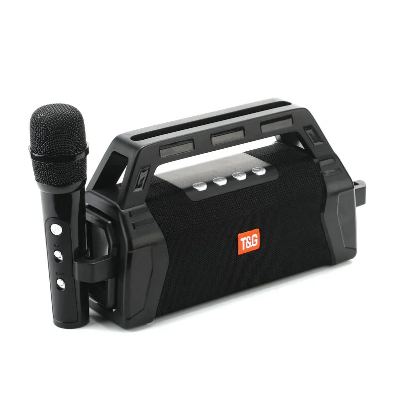 Уличная портативная Bluetooth Колонка сабвуфер беспроводной караоке квадратный