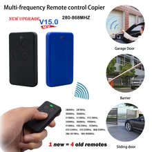 287-868MHZ Multi-Frequency Fixed/Rolling Code Remote Control 433 MHZ Garage Door Opener Remote Copier 433.92MHZ DOORHAN HORMANN