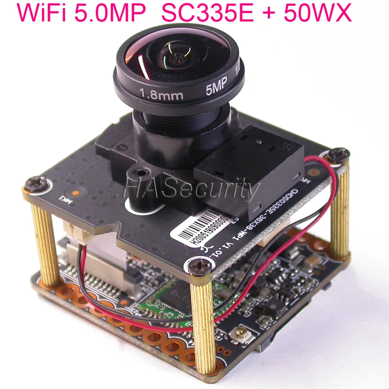 WiFi 5.0MP H.265 1/2.5 &quotSmartSens SC335E CMOS + 50WX / XM550 CCTV IP камера Модуль платы блока программного