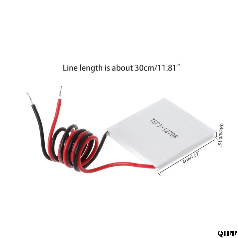 TEC1-12706 радиатор в виде пластины модуль DC12V 60 Вт Термоэлектрический охладитель полупроводник Пельтье Холодильное оборудование