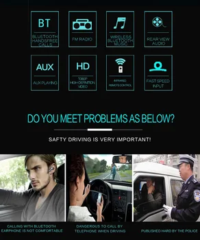 

Car Stereo receiver 1din Audio Bluetooth Radio with 7" HD Retractable Touch Screen Monitor MP5 Player FM USB Rear View Camera