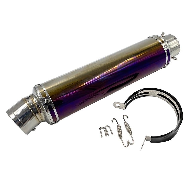 60mm Diameter Slip On Exhaust System Muffler Pipe including DB Killer Silencer Universal fits Motorcycles R6 ZX-6R S1000RR6