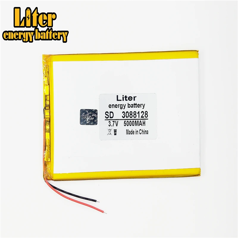 3088128 3 7 V 5000mah литий полимерный аккумулятор планшета для PLUG полимерная