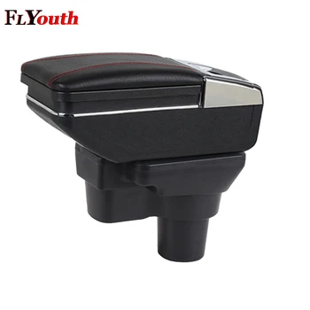 

For Hyundai Solaris 2 Accent Verna 2017 2018 Car Armrest Box Central Store Content Box Cup Holder Ashtray Interior Accessories
