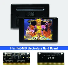 Saint sword usa Label Flashkit MD bezprądowa złota karta PCB do konsoli Sega Genesis Megadrive gra wideo