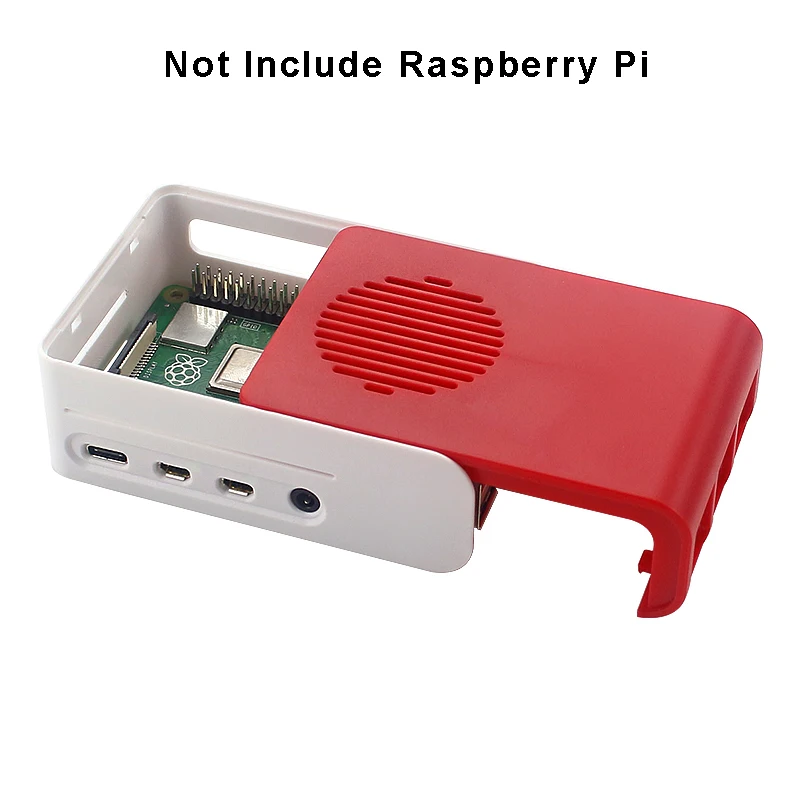 Чехол для Raspberry Pi 4 Корпус Корпуса из АБС пластика красного и белого цвета цветной