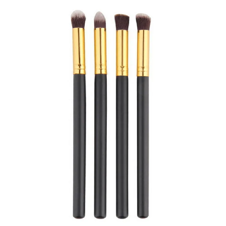 

4Pcs/Set New Professional Eye Makeup Flame Brushes Set Pink Handle Eyeshadow Powder Makeup Face Blending Brush Beauty Tools