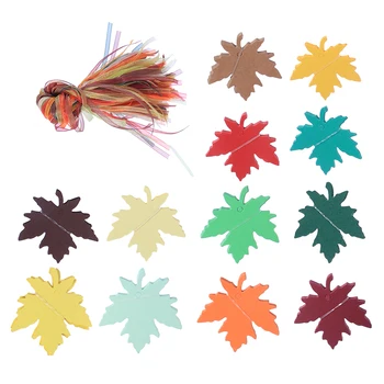 

240PCS Vintage Practical Retro Label Maple Leaf Tag Hanging Sign Tag for Party
