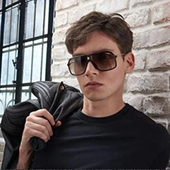 

AOZE2020 Brand Design Fashion Pilot Sunglasses men Retro Sunglasses High Quality Men oversize Drive Shades UV400 oculos de sol