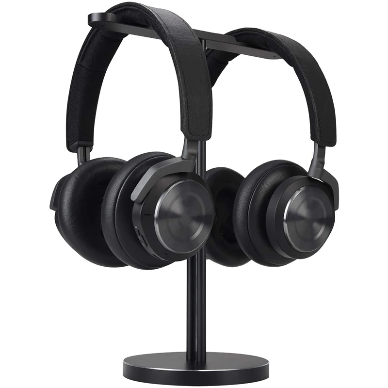 Dual Aluminum Headphones Stand Holder Showcase with Solid Heavy Base and Fits for PS4 Gamer Headsets and All Headphones