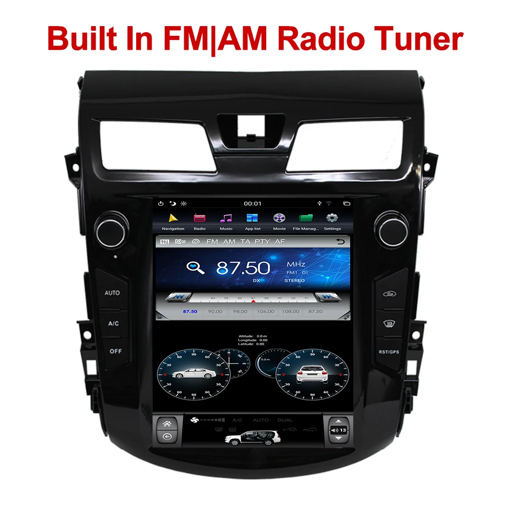 YAZH Android 8,1 Автомобильный мультимедийный блок для Nissan Teana 2013 с 10," ips дисплеем Bluetooth 5,0 Carplay
