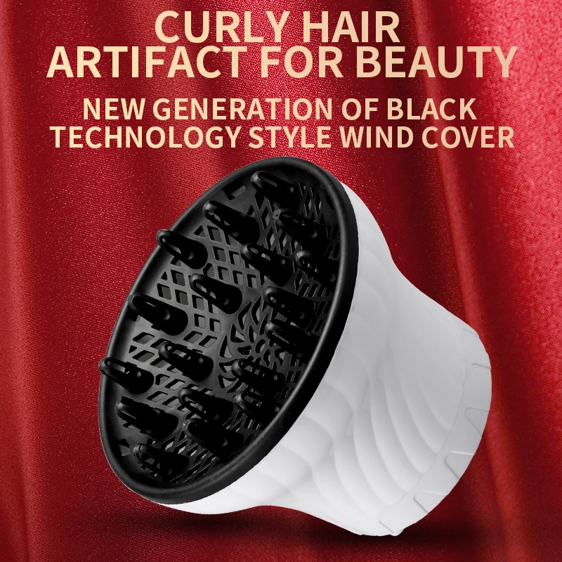 Universal Hair Diffuser Adaptable for Blow Dryers with Rotatable Design Curly Large Wind Hood Fixed Shape Dispersing | Красота и
