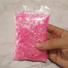 

20g Modeling Clay Shell Paper Crystal Epoxy Material Enclosure Irregular Candy Paper Slime Charm DIY Filling Accessories