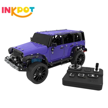 

659pcs Remote Control Jeep Car 1:16 2.4G Building Blocks Metal assembled Technic Bricks Set Educational Toy for Kids Boy