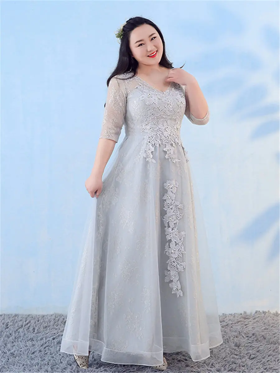 Вечернее платье с v-образным вырезом Robe De Soiree T394 размера плюс длинные элегантные женские вечерние платья с блестками кружевные вечерние платья длиной до пола