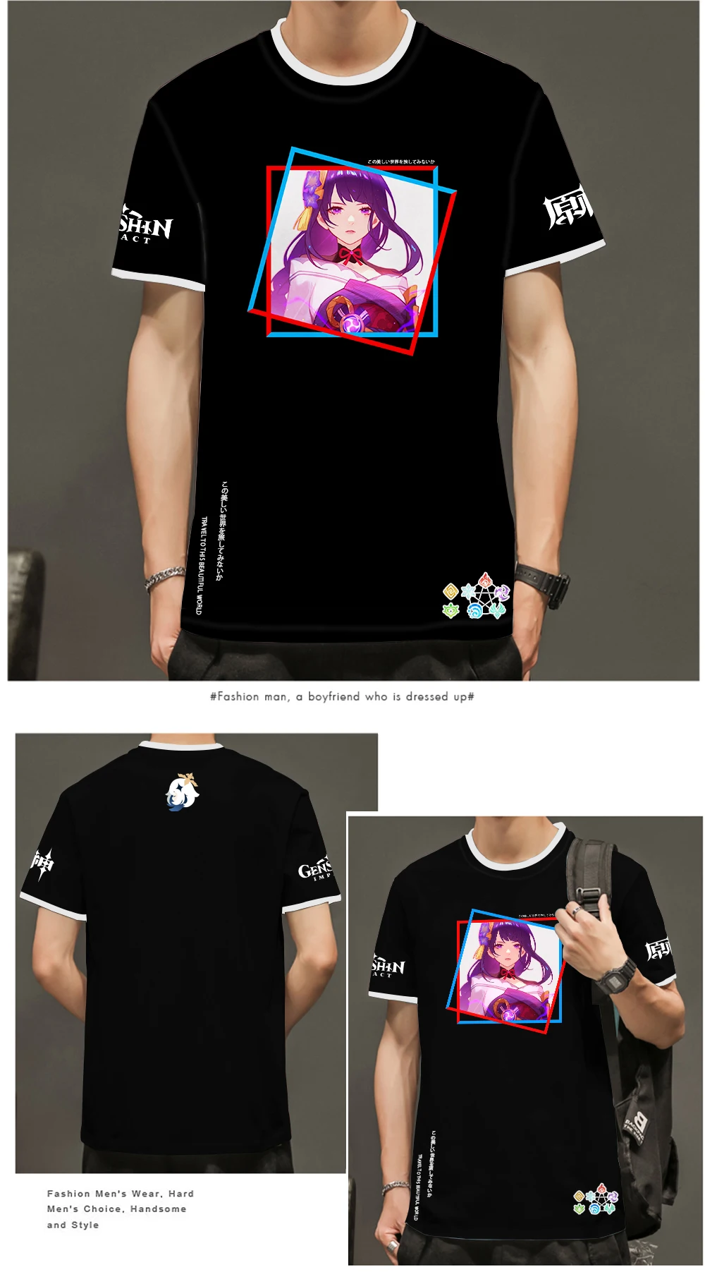 T Shirt Manches Courtes Col Ras Du Cou Unisexe Impression 3d Dessin Anime Genshin Impact Game Figure Offre Speciale Decontracte Et Doux Pour Enfant Aliexpress