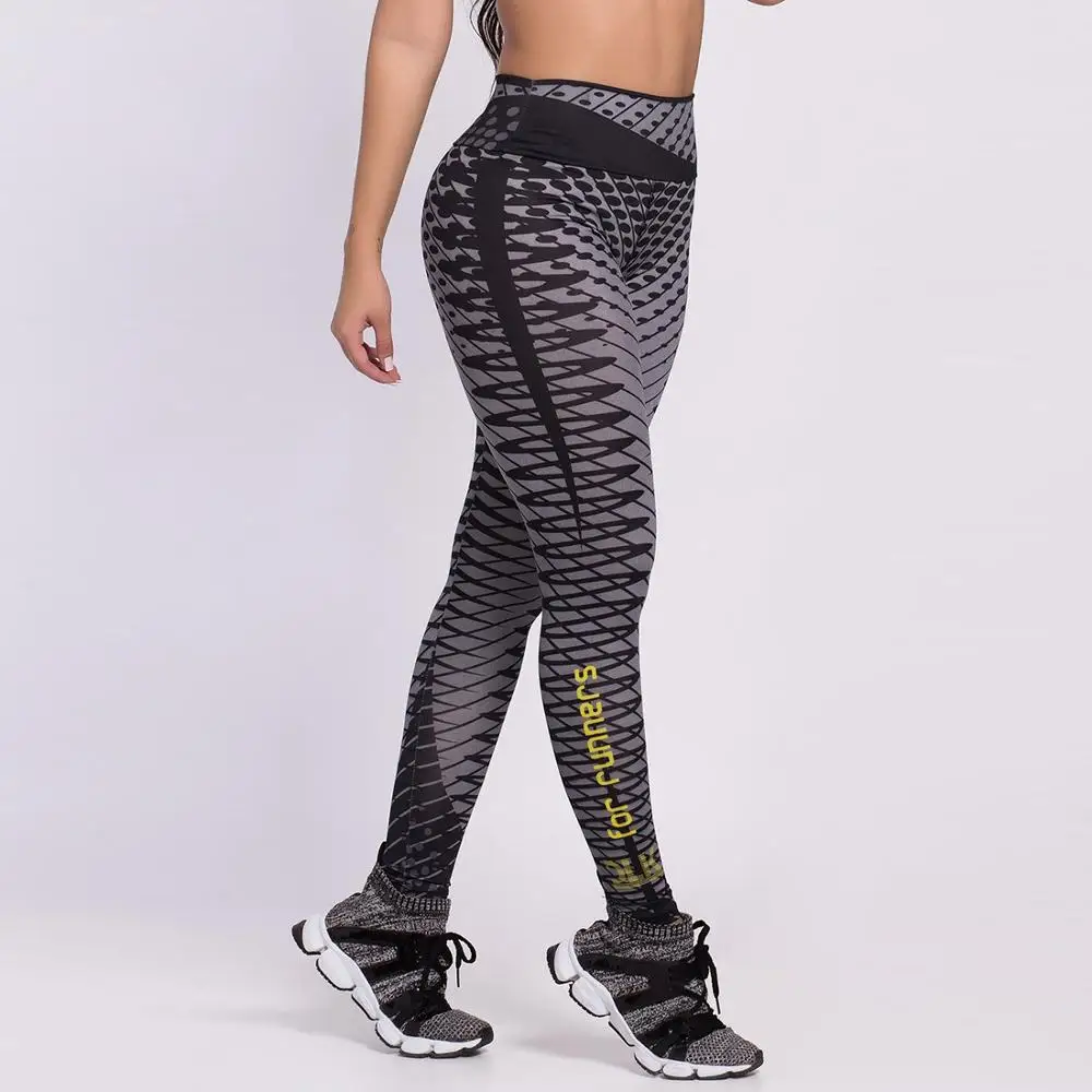 

Sporting Workout High Waist Polyester Outdoor Ladies Leggings Elastic Force Breathable Skinny Leggings For Women
