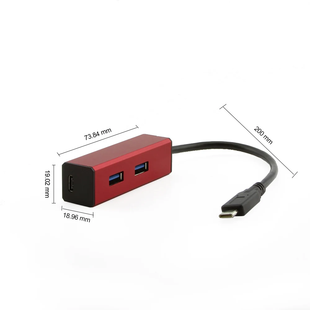 CHYI Мульти USB 3,0 концентратор Тип usb C usb-хаб высокого Скорость 2 Порты и разъёмы адаптер 3,0 хаб для MacBook ноутбука ПК Компьютерные аксессуары