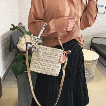 

2020 Small Fresh Summer Bag Seaside Vacation Women Bag Fashion Single Shoulder Bag Beach New Diagonal Bag Fresh Summer