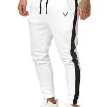 Дропшиппинг белые спортивные штаны мужские модные осенние зимние Лоскутные Спортивные штаны для бега мужские повседневные Большие размеры Мужские s брюки