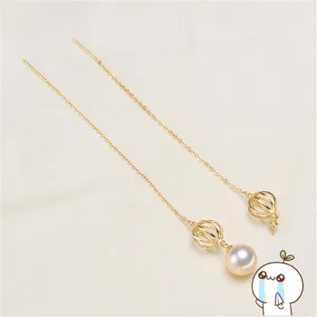 

HOT 925 Silver Plating Earrings Findings Stud Earrings Settings Mountings Parts Mounts For Pearl Jade Corals Stones Beads