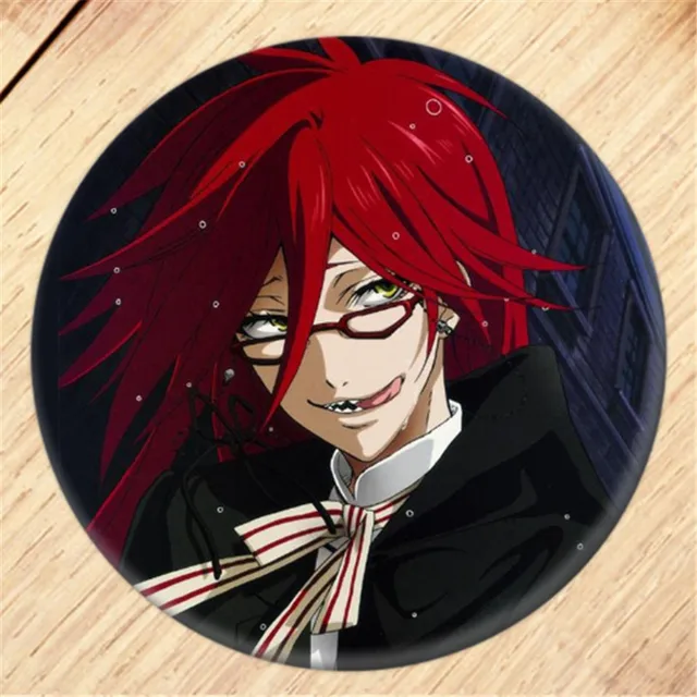 Anime Black Butler Brooch Pin Cosplay Badge Accessories For Clothes Backpack Decoration Children's gift B003 4