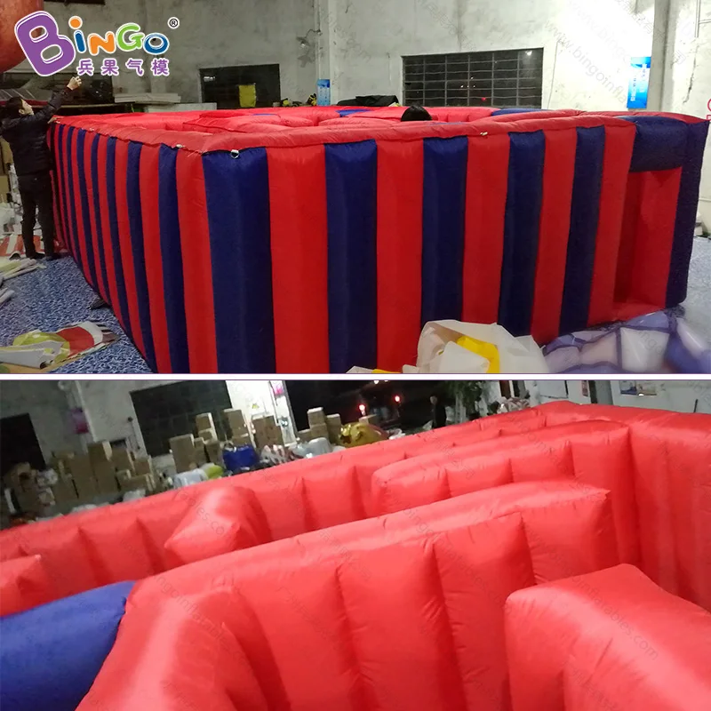 Рекламная игрушка 6x4x1,4 mH надувной красный синий лабиринт воздушный поддерживаемый характерный Лабиринт для лазерной тегов игры