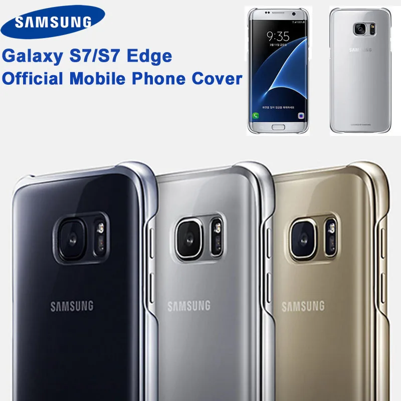 Оригинальный чехол из ТПУ с прозрачным покрытием для Samsung Galaxy S7 G9300 S7edge G9350