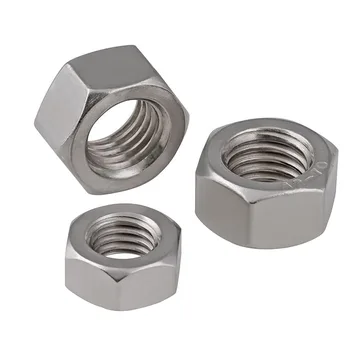 

304 Stainless Steel Hexagonal Nuts Hex Nut Bolt Caps M1-M16 Spot