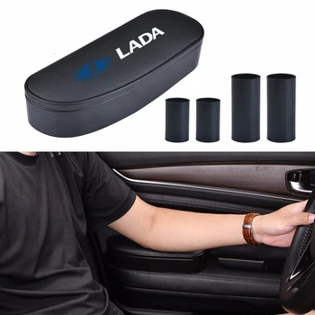 

3 in 1 Storage box Adjustable Car Elbow Support Left Hand Armrest Support Anti-fatigue For LADA logo Priora Sedan sport Kalina