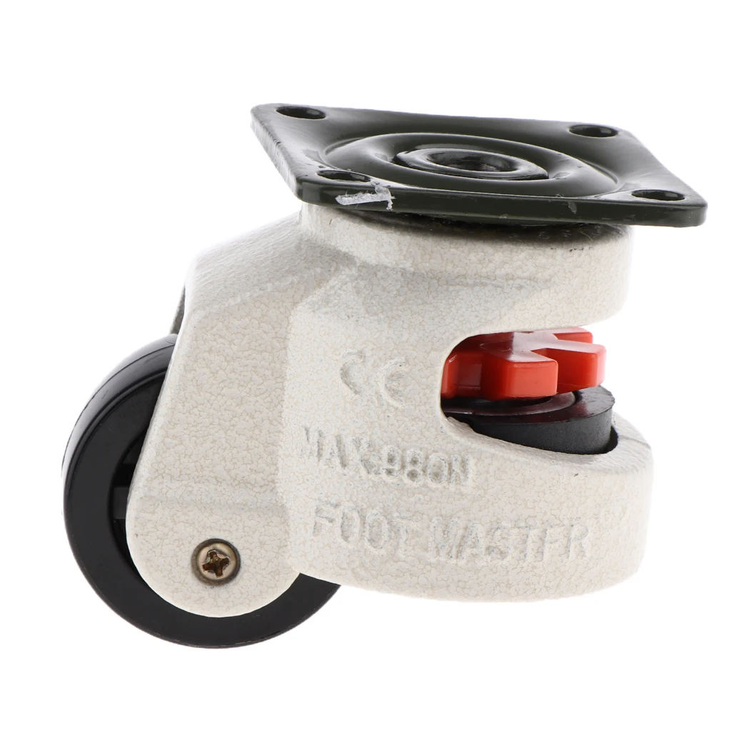 Retractable Leveling Machine Casters 110 lbs Capacity Heavy Duty