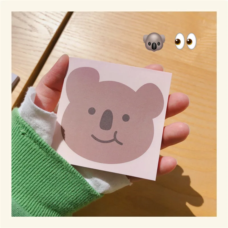 50 листов Kawaii панда, коала блокнот ежедневный DIY клейкий блокнот для заметок Escolar Papelaria школьные принадлежности милые канцелярские принадлежности