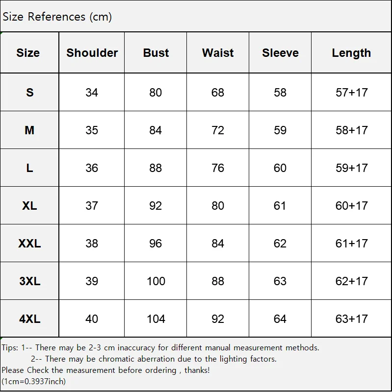 9351长袖 尺寸表