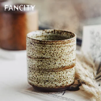 

FANCITY CRetro creative stoneware household water cups, wine glasses, coffee cups, restaurant tea cups