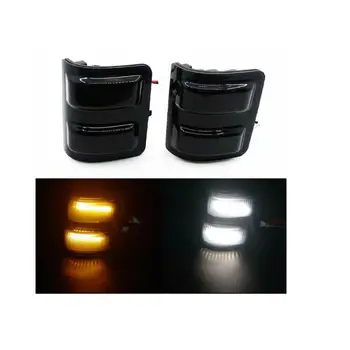 

2pcs Dynamic Turn Signal Light LED Side Wing Rearview Mirror Indicator Blinker Light For Ford Raptor Ford F250 F350 F450