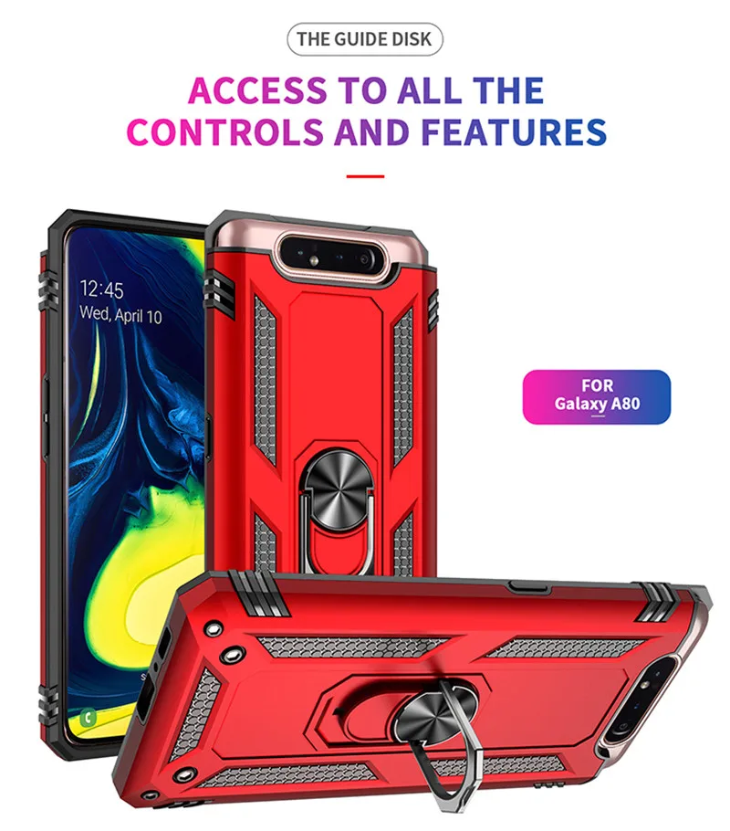 Чехлы для телефонов Samsung Galaxy A80 чехлы силиконовые бронированные металлический