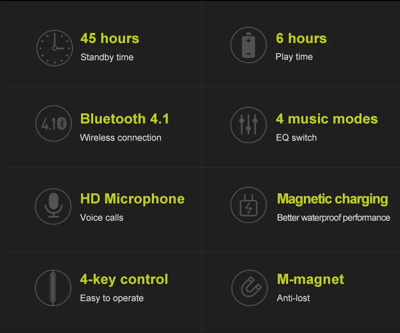 Mifo i8 Bluetooth спортивные наушники беспроводные стерео музыкальные наушники с магнитной подзарядкой bluetooth наушники