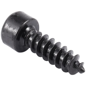 

100 Pcs m x 10mm Thread Hexagon Head Self Tapping Screws Black