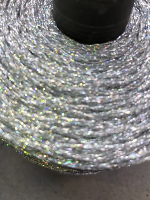 New Listing 250g Glitter Gold Silver Silk 50% Wool Metallized Yarn