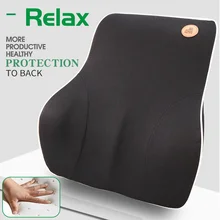 Car Neck Headrest Pillow Memory Cotton Foam Universal Car Travel Seat Head Support Cushion Waist Pillow Seat Lumbar Pillow Pad