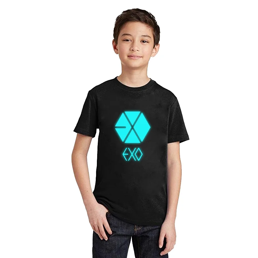LYTLM/брендовые Детские футболки футболка EXO для маленьких девочек, коллекция года, одежда для маленьких девочек Детские рубашки летняя Корейская толстовка для мальчиков