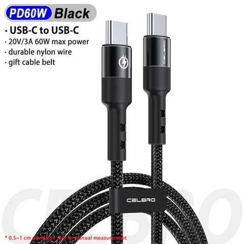 3A Usb Type C Cable C To C Cable Usbc PD Charging Cable for Samsung S20 Ultra Note 20 S21 Plus Quick Charge 4+ Fast Charger