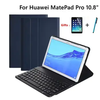 

Wireless Keyboard Case For Huawei Matepad Pro 10.8 2019 Tablet Bluetooth Leather Case for Huawei Matepad Pro 10.8 inch+Film+Pen