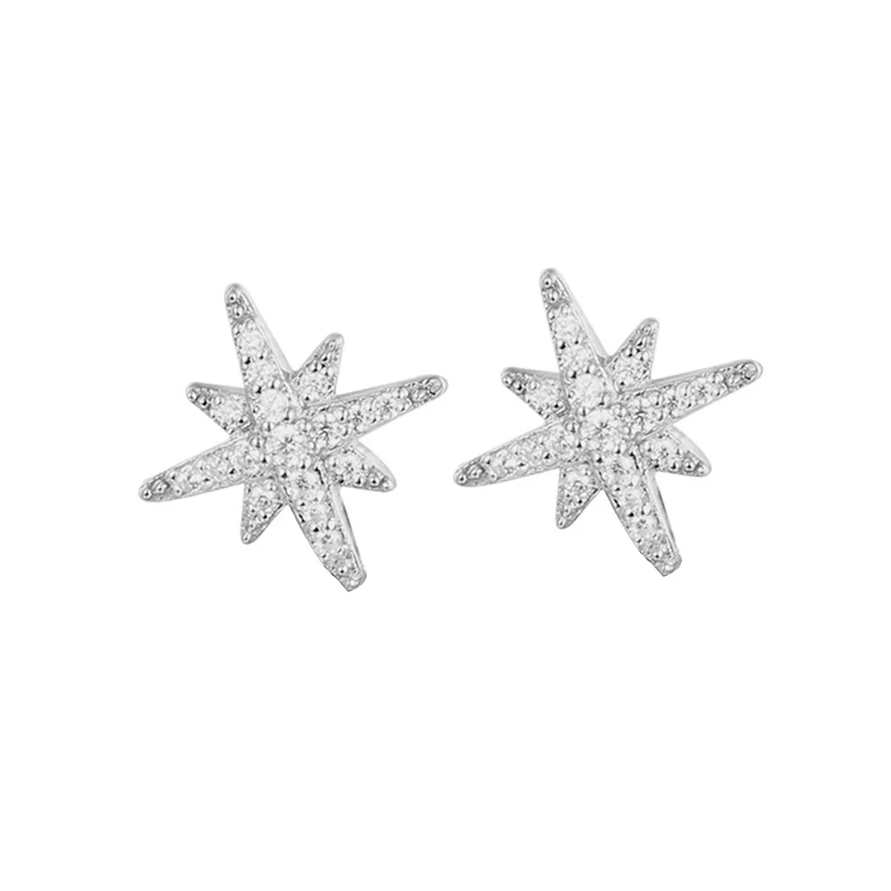 Women Rhinestone Inset Gift Star Decorative Fashion Jewelry Accessories