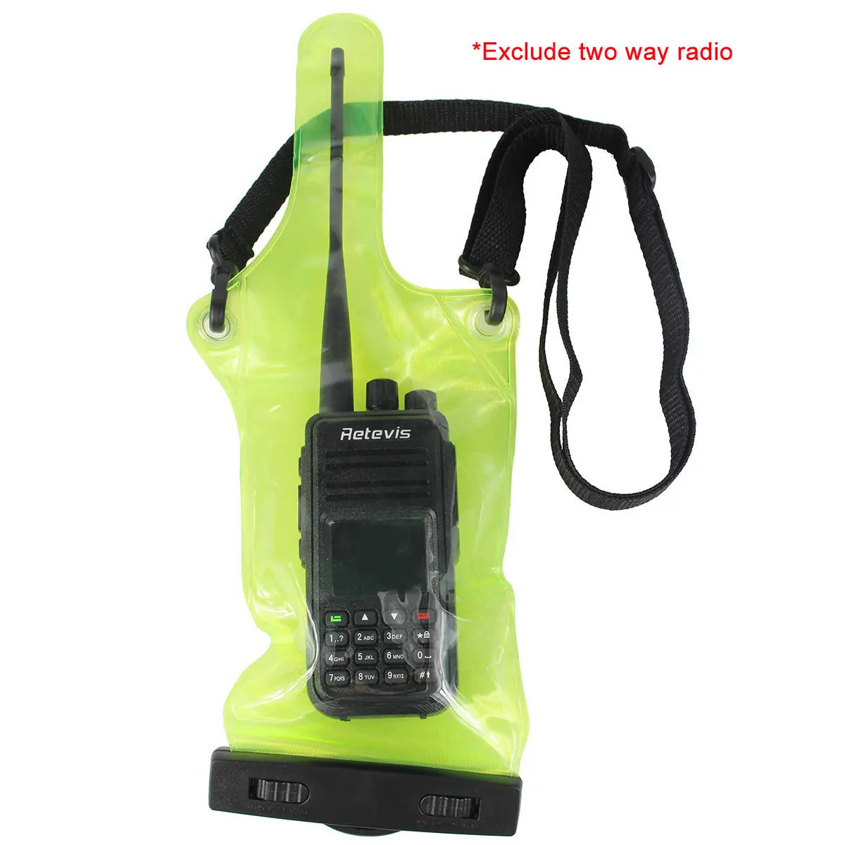 Водонепроницаемый Зеленый Радио Сумка Набор Чехол протектор для Walkie Talkie 36X11 см бренд и высокое качество