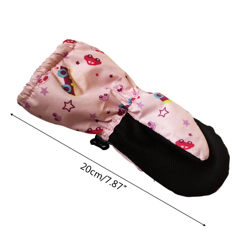 Kids Children Ski Gloves Winter Snow Snowboard Windproof Waterproof Outdoor Sports Adjustable Wrist Thicken Mitten