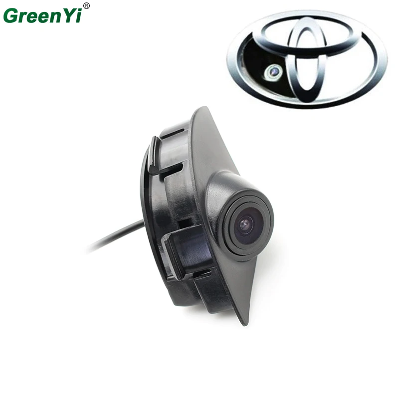 GreenYi CCD IP68 Водонепроницаемая Автомобильная Передняя камера с логотипом для Toyota Corolla, вид спереди, боковая резервная камера, помощь при парковке