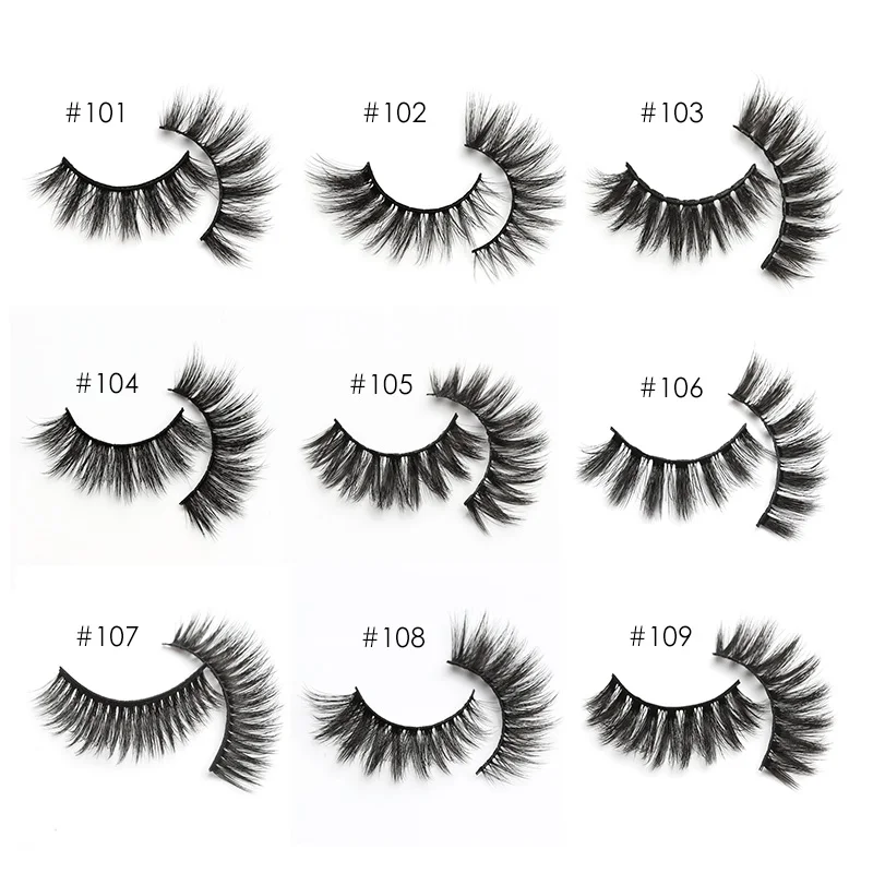 Mink False Eyelashes Fluffy 3D Wispy Makeup Lashes