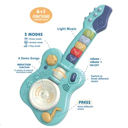 Rosa azul elétrica ukulele baixo guitarra uke para o bebê crianças presente som instrumentos musicais crianças brinquedos presentes para o natal
